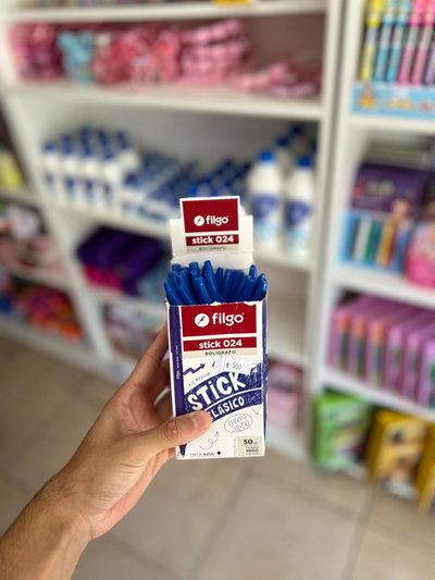 Lapicera escolar color azul