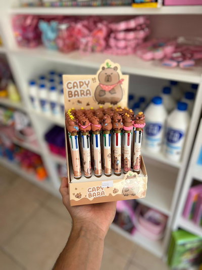 Lapicera varios colores 'capybara'