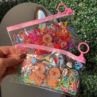 SET GOMITAS DE PELO 