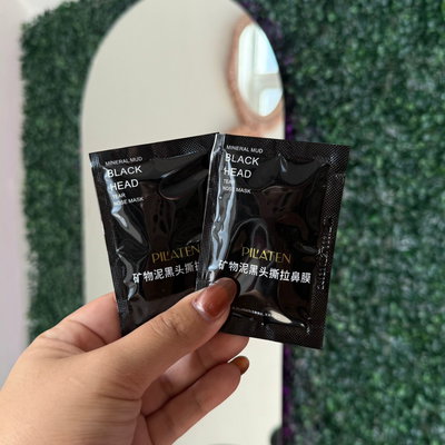 MASCARILLA DE PUNTOS NEGROS X10