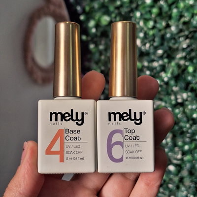 BASE COAT Y TOP COAT MELY 12ML