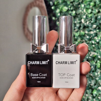BASE COAT Y TOP COAT CHARM LIMIT APROBADO 10ML