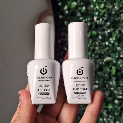 BASE COAT Y TOP COAT CHERIMOYA 15ML