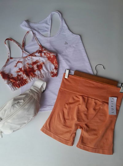 CALZA SEAMLESS NARANJA