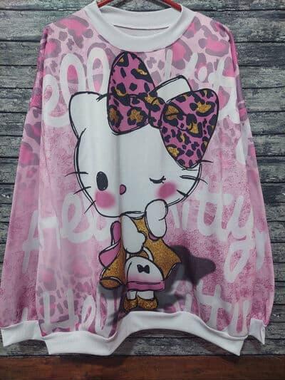 Buzo talle 7 Kitty dorado 