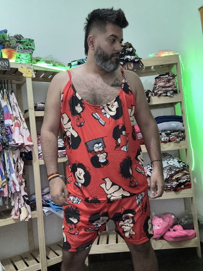 Pijama musculosa talle 64/66 mafalda