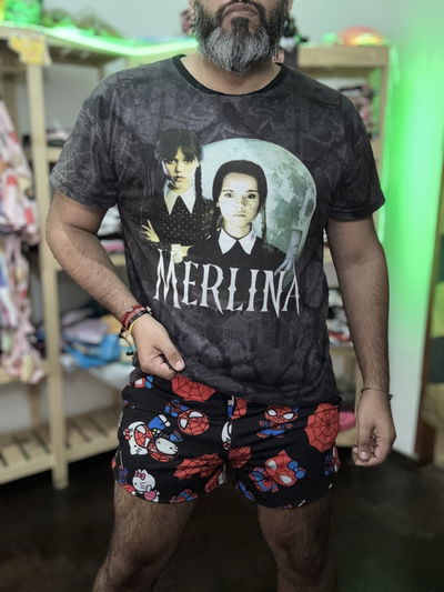 Short kitty spiderman Talle unicornio abarca hasta el talle 48