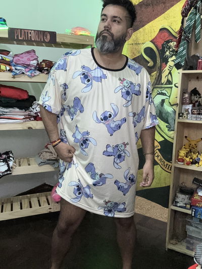 Camisón stitch amarillo talle 8 (talle 64/66)