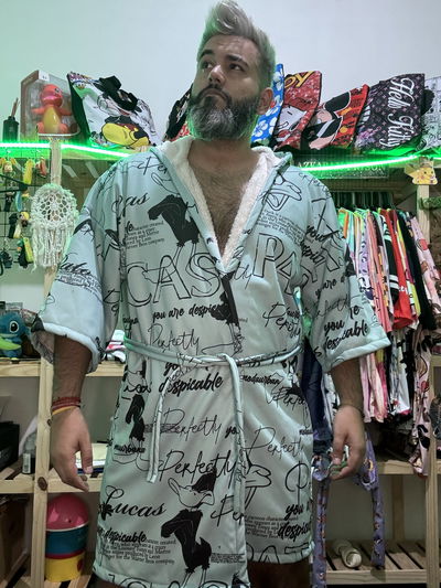 Bata pato Lucas celeste abarca hasta el talle 56