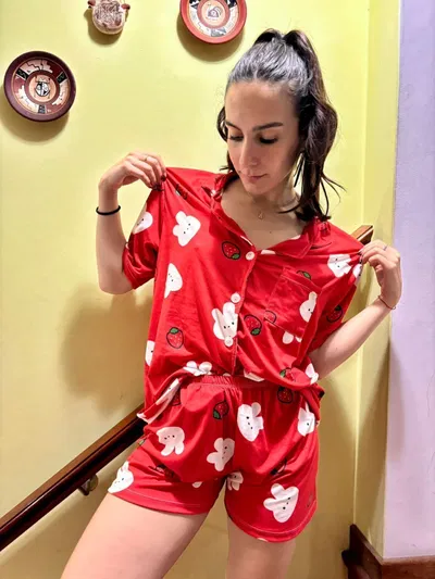 Pijamas camiseros talle 6 conejos