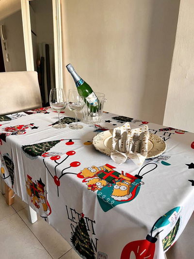 Mantel navideño los simpsons