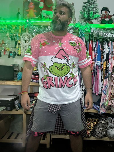 Remeron talle 6 el grinch Rosa Navidad