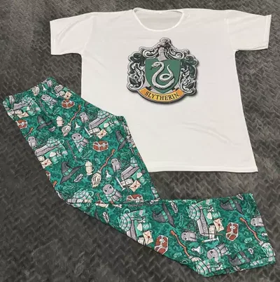 Pijama talle 5 Harry potter Slythering 