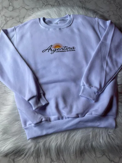 Buzo argentina doble frizza 