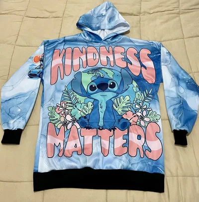 Maxi Buzo stitch azul 