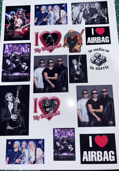 Plancha de stickers Airbag 