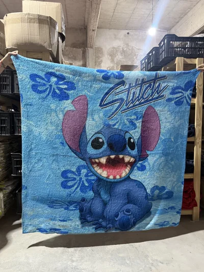 Manta stitch azul