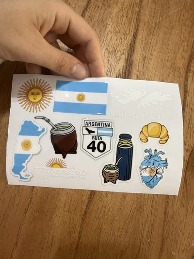 Stickers UV Argentina termo 