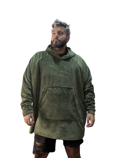 Buzón manta Polar acanalado verde