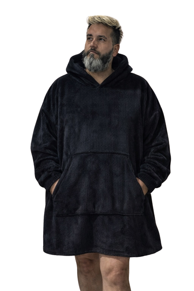 Buzón manta Polar acanalado negro