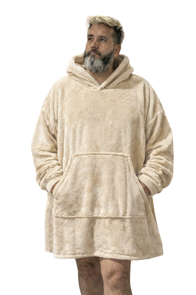 Buzón manta Polar acanalado beige