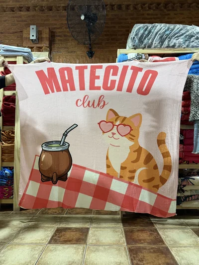 Manta mate gatito 