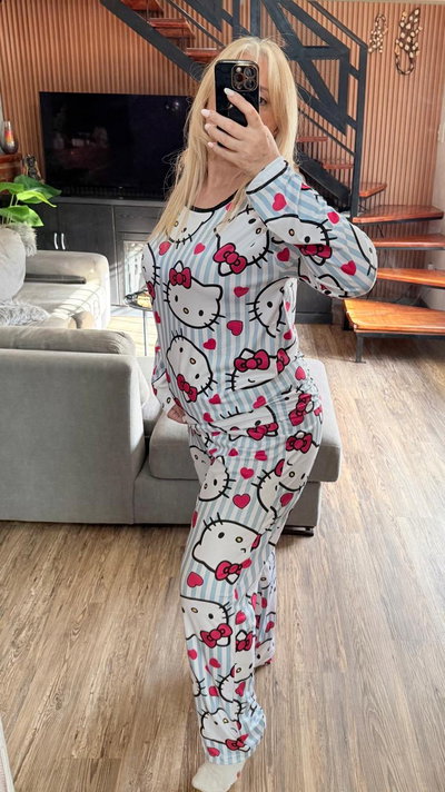 Pijama kitty a rayas talle 64/66 