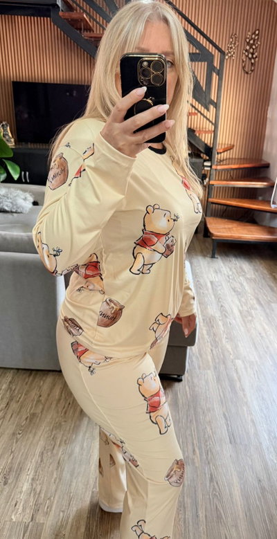 Pijama winnie poh talle 64/66 