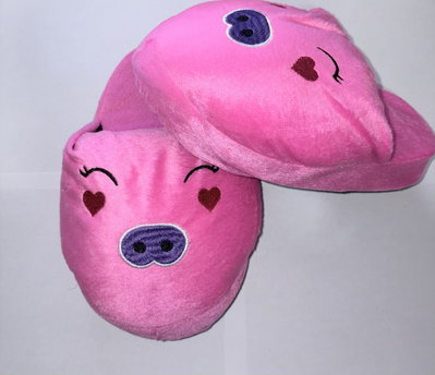 Pantuflas cerdito rosa del 36 al 39 (talle único)