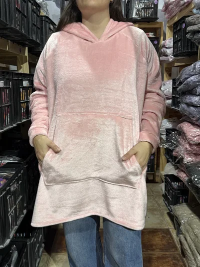 Buzón manta rosa liso