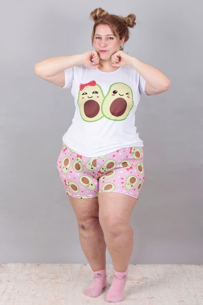 Pijama de verano talle 54/56 palta rosa