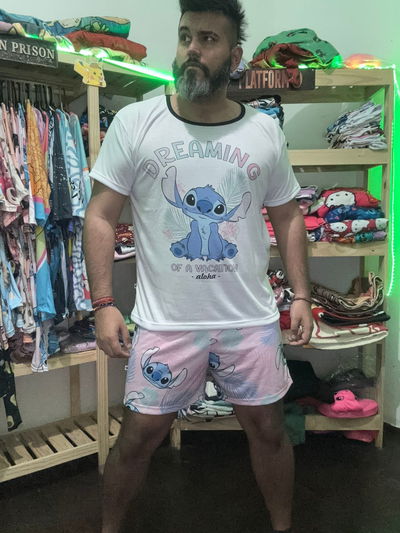 Pijama de verano talle 56/58 Stitch dreaming