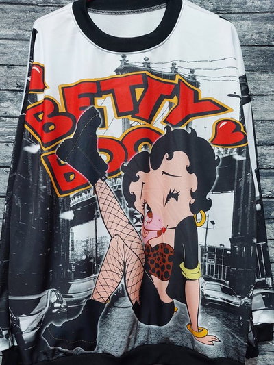Buzo talle 7 Betty boop Medias de red