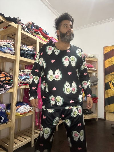 Pijama palta abarcan hasta el talle 64/66