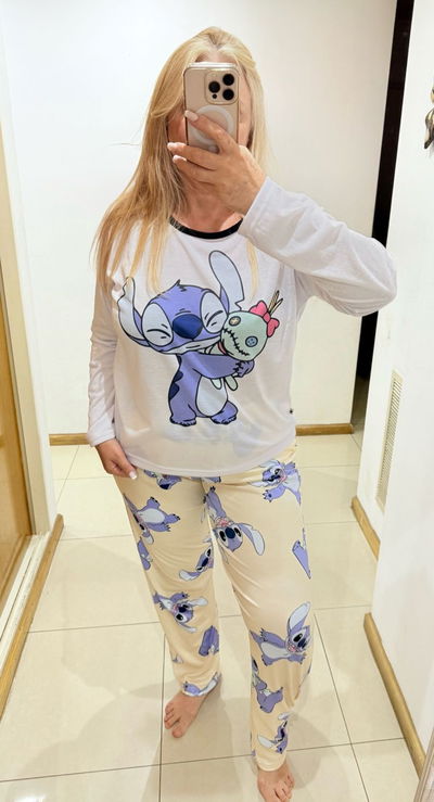 Pijama Stitch muñeco 2 abarcan hasta el talle 64/66