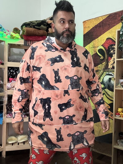 Buzón manta de plush perrito bulldog 