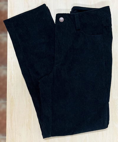 Pantalón corderoy negro