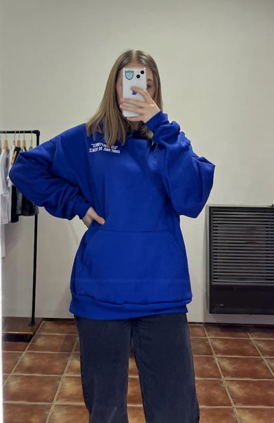 Buzo azul francia