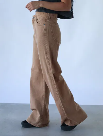 Wide leg beige
