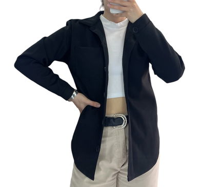 Camisaco paño negro