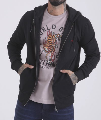 Campera de frisa negro