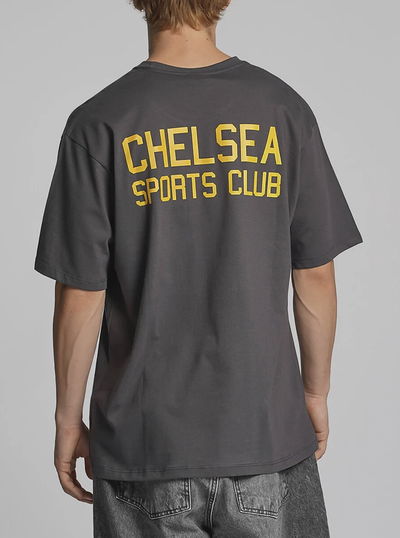 Remera over gris