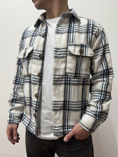 Camisaco cuadrillé claro