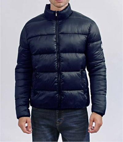 Campera puffer azul