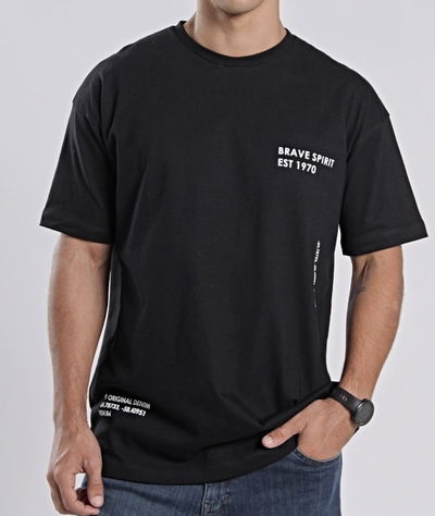 Remera oversize negra