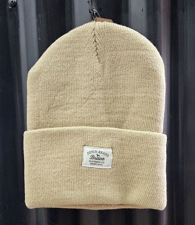 Gorro de lana beige