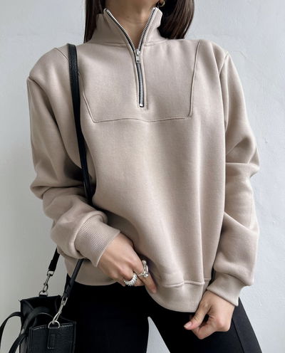 Buzo con cierre nude