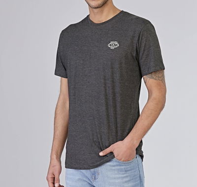 Remera gris estampada