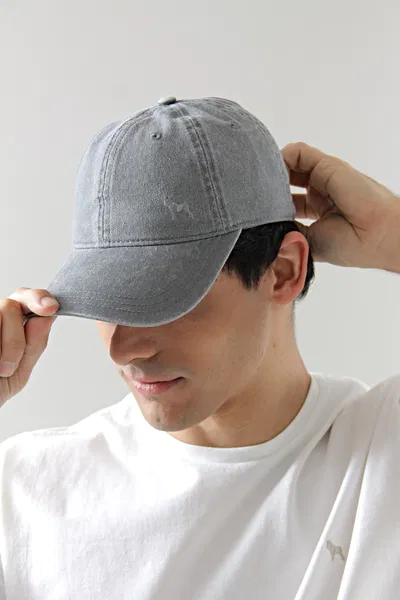 Gorra de gabardina gris
