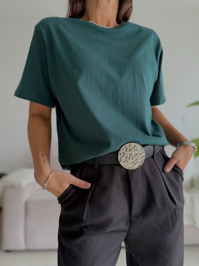 Remera Basic Verde inglés P1810